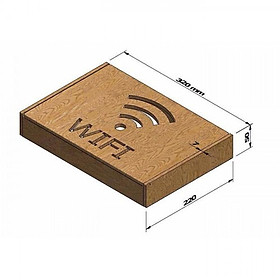 Mua Kệ gỗ treo tường đựng hộp wifi  tivibox bằng gỗ cao cấp