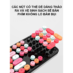 Bộ bàn phím và chuột không dây MOFII SWEET đa dạng màu sắc thiết kế nút tròn hiện đại - HÀNG CHÍNH HÃNG