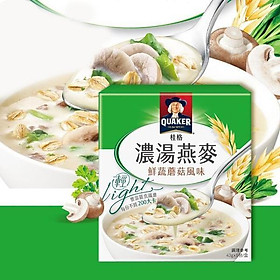 Thức uống yến mạch Quaker vị rau tươi nấm hương 47g*5 gói/ hộp