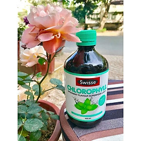 Nước diệp lục hỗ trợ thanh lọc, thải độc cơ thể Swisse Chlorophyll Spearmint Flavour Liquid (500ml) - Nhập khẩu Australia