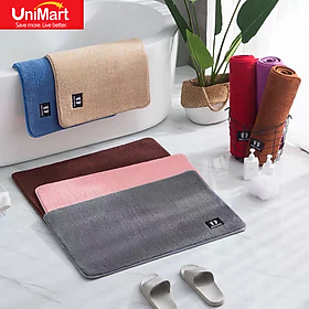 Mua Thảm Lau Chân Cotton Chống Trượt Cao Cấp Siêu Thấm Nước Chất Lượng Cao - Kích Thước 60x40 cm ( Giao Màu Ngẫu Nhiên)
