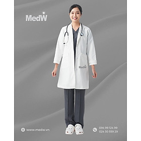 MedW Venus Lab Coat (Nữ) Áo Blouse Bác Sĩ Thẩm Mỹ Da Liễu Nha Khoa, Chuyên Gia Dinh Dưỡng, Sản Nhi Trang Phục Y Tế Phòng Khám Bệnh Viện Chuyên Khoa Đa Khoa