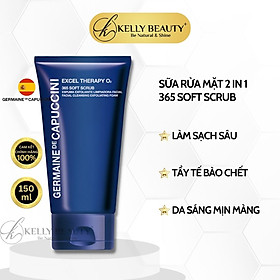 Sữa Rửa Mặt Kết Hợp Tẩy Tế Bào Chết Germaine Excel Therapy O2 365 Soft Scrub | Kelly Beauty