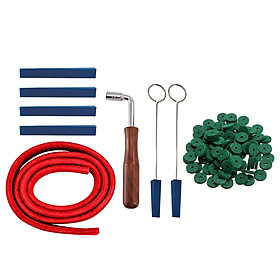 Piano Tuning Kits, 98 Pieces Piano Tuning Tools Including Tuning Hammer Mute Wrench Handle Felt Strip Washers Kit Tools for Tuner