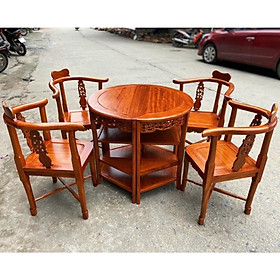 Mua Bàn ghế góc gỗ hương cao cấp