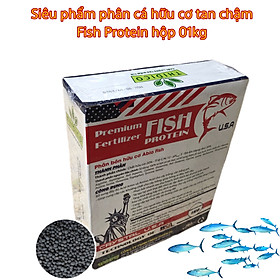 Mua phân cá hữu cơ tan chậm nhập khẩu Mỹ- Fish Protein - 1kg - viên đen