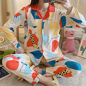 Bộ đồ bầu, sau sinh cho con bú Pijama hươu cao cổ