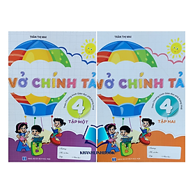 Sách - Combo 2 cuốn Vở chính tả lớp 4 ( theo chương trình giáo dục phổ thông 2018 )
