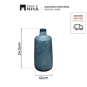 Mua Bình Gốm Trang Trí Men Bóng Dáng Trụ VIZIR - Bình cắm hoa  lọ hoa