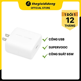 Mua Adapter Sạc SuperVOOC 65W OPPO VCA7JAUH Trắng - Hàng chính hãng
