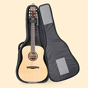 40/41inch Acoustic Guitar Gray Soft Bag Cover Backpack Double Strap Case