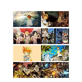 Poster 8 tấm A4 The Promised Neverland Miền Đất Hứa anime tranh treo album ảnh in hình đẹp (MẪU GIAO NGẪU NHIÊN)