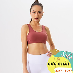 Áo tập Yoga Luxury Hibi Sports HA131 - Kiểu lưng xẻ tim - Kèm mút nâng ngực