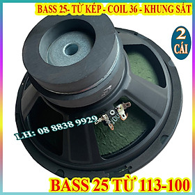 CẶP LOA BASS FULL 25 TỪ KÉP COIL 36 DÙNG CHO LOA KÉO VÀ AMPLI NHỎ - GIÁ 2 LOA