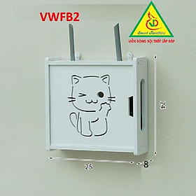 Kệ wifi treo tường - tủ kệ đa năng vwfb01- nội thất lắp ráp viendong adv