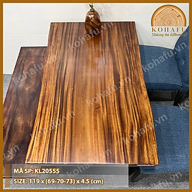 Mua Mặt Bàn Gỗ Me Tây Tự Nhiên KOHAFU - Dài 1.2m KL20555-556-585 - Mẫu Giống Y Hình