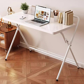 Mua Bàn Làm Việc Gấp Gọn Khung Sắt Tĩnh Điện Chắc Chăn Mặt Bàn Phủ Melamin Chống Nước Chống Xước AM139