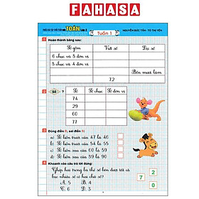 Sách - Phiếu Bài Tập Cuối Tuần Môn Toán Lớp 2