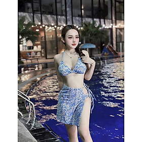 Bikini Tam Giác Kèm Khăn - Chat Shop Chọn Màu - Freesize