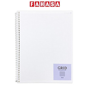 Sổ Lò Xo Grid 3 mm - Kẻ Ô Vuông - Morning Glory 10250-95168 - Mẫu 3