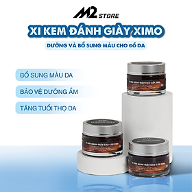 Xi kem đánh giày XIMO dưỡng và bổ sung màu cho da giày, túi ví, áo, ghế sofa XI02 - Màu Nâu Đậm