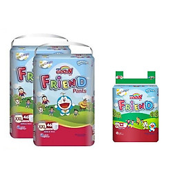 Combo 2 Tã Quần Goo.n Friend Gói Siêu Đại XXL46 (46 Miếng) - Tặng 1 bịch trung XXL16 (16 miếng)
