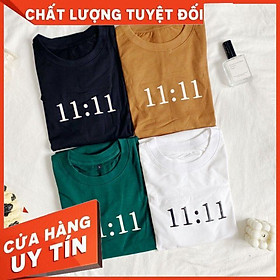 Áo Thun - Áo phông nam nữ Tici Tay Lỡ 1111 ATC49 phong cách Streetwear Ulzzang Hàn Quốc Hottrend cho cặp đôi