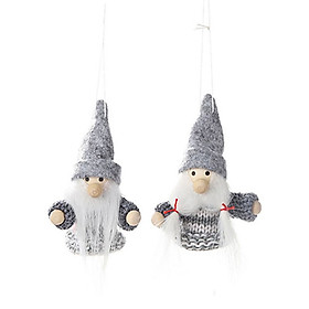 2Pcs Santa Claus Snowman Elk Dolls Christmas Ornaments Merry Christmas Favor Party Decorations for Home New Year Gift