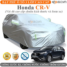 Hình ảnh Bạt phủ xe ô tô Honda CRV 3 Lớp Cao Cấp Chống Nắng Nóng Chống Nước Chống Cháy Chống Bụi