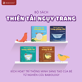 Sách Ehon Song ngữ có file nghe T. Anh - Bộ 4 cuốn Thiên Tài - Kích hoạt trí thông minh sáng tạo cho bé từ 2-6 tuổi