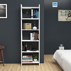 Mua Kệ Sách Gỗ Để Sàn Phòng Khách Kích Thước 155 x 48.6 x 22cm Thương Hiệu SIB Decor KSG10