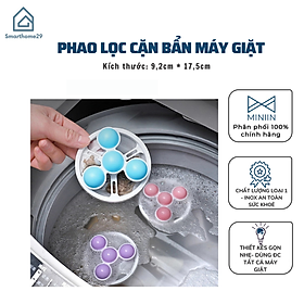  Phao Lọc Cặn Bẩn Máy Giặt Thông Minh - Túi Lọc Gom Rác Lông Tóc Trong Lồng Máy Giặt - HÀNG CHÍNH HÃNG MINIIN