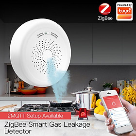 Tuya Smart Home Zigbee Smoke Detector Sensor Smart Fire Alarm Sensor Wireless Security System Smart Life Tuya APP Control For Home Kitchen/Store/Hotel/Factory