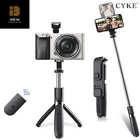 Mua Gậy chụp hình Selfie Tripod CYKE kéo dài 102.4cm xoay 360 độ tích hợp điều khiển không dây bluetooth kèm đèn Led-Hàng chính hãng
