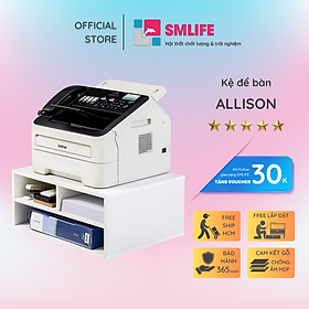 Kệ để bàn gỗ hiện đại SMLIFE Allison | Gỗ MDF dày 17mm chống ẩm | D45xR40xC25cm