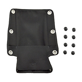 Soft Scuba Diving Backplate Pad W/ Screws Back Support Pad for Harness