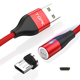 Cáp sạc nhanh từ tính TOPK AM60 1m - Hàng chính hãng