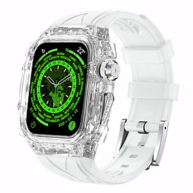 Ốp Case tích hợp dây đeo SuperCar Style cho Apple Watch Ultra 1/2/3 Size 49mm - Hàng Chính Hãng