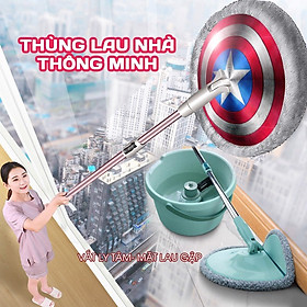 Thùng lau nhà ly tâm - Kmat! Công nghệ giặt vắt tự nâng thông minh