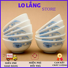 Bộ 10 chén ăn cơm , nước chấm kích thước 11cm tráng men cao cấp