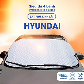 Bạt phủ kính lái Hyundai i10 accent elantra tucson santafe ô tô cách nhiệt 4 lớp tráng bạc chống nắng bảo vệ xe ô tô