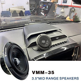 Combo Loa Trung tâm kèm dưỡng loa phù hợp xe Elantra, Ford Everest, Toyota Cross chất âm ấm, đế thấp