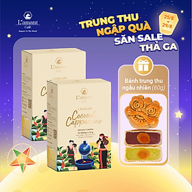 Combo 02 hộp cà phê hòa tan Coconut Cappuccino Hộp 300g - 12 gói