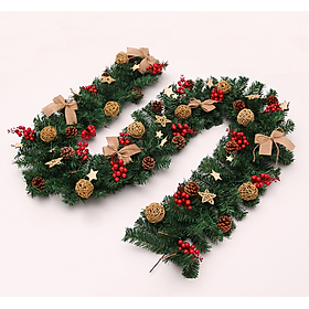 Mua Dây Lá Thông KCS06 Phong Cách Vintage Trang Trí Noel Giáng Sinh