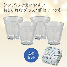 Bộ 04 cốc thủy tinh cao cấp Pivlex 240ml