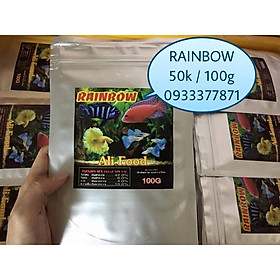 Thức Ăn Rainbow Lên Màu Cho Cá Ali và các loại cá cảnh