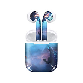 Mua Miếng dán skin chống bẩn cho tai nghe AirPods in hình Godzilla - Godz004 (bản không dây 1 và 2)