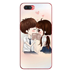 Ốp lưng in cho OPPO A5 mẫu Anime Học Sinh Hôn - Hàng chính hãng