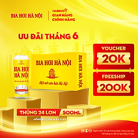 Bia Hơi Hà Nội - Thùng 24 lon 500ml