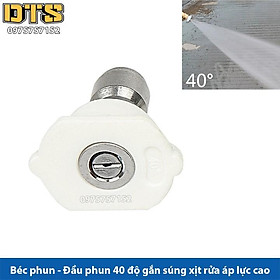 Mua Béc phun - Đầu béc 40 độ gắn súng xịt rửa của máy rửa xe áp lực cao - Ren nối nhanh 1/4 inch